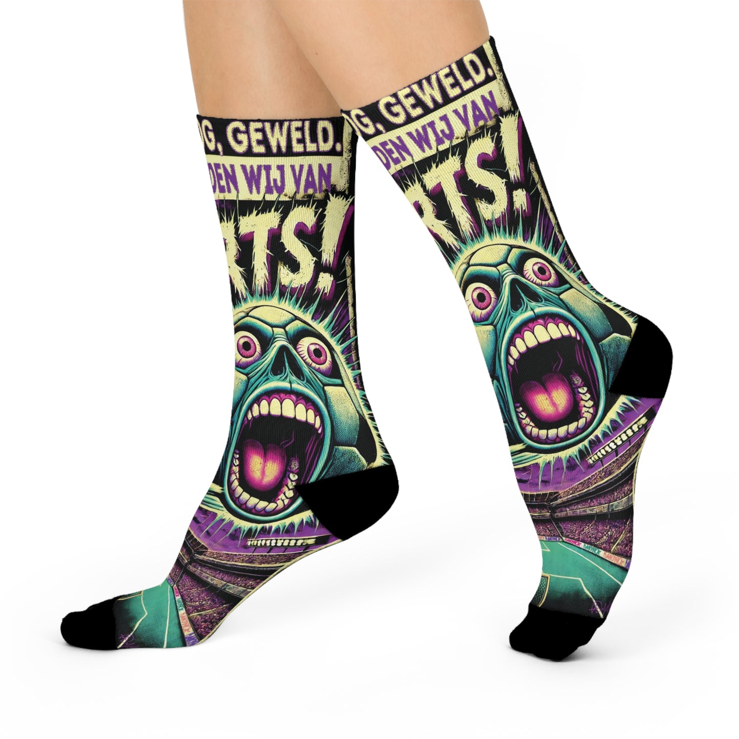 Sports Madness Cushioned Crew Socks